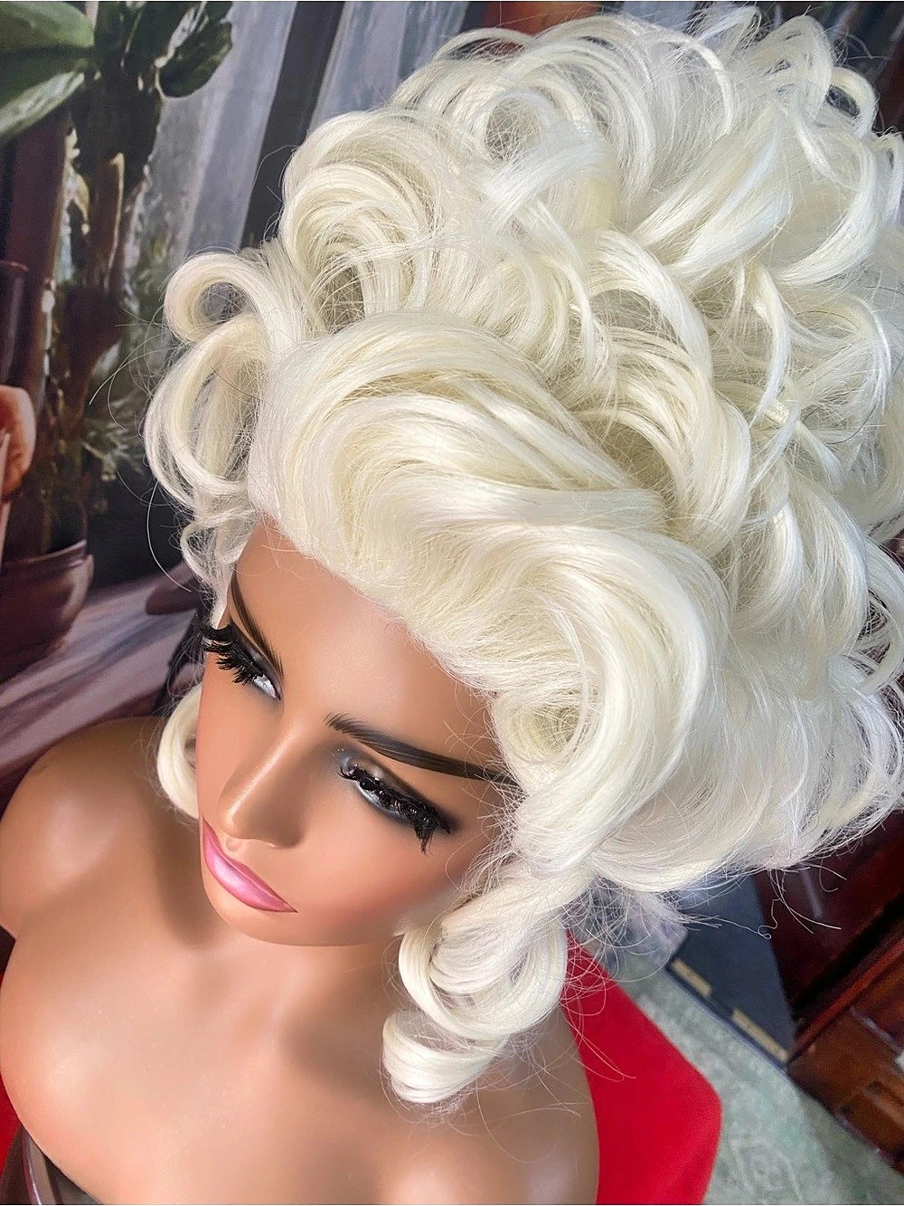 Larger than life Dolly Parton beehive wig